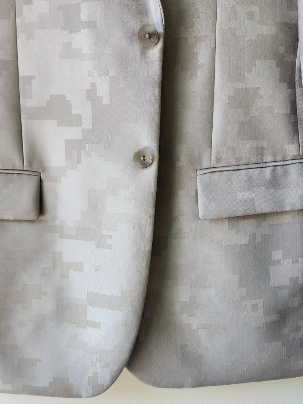 Jos. A. Bank Light Tan Digital Camo Sport Coat Blazer